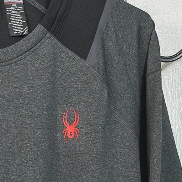 Spyder men active long sleeve Performance tee GRAY - Picture 2 of 6
